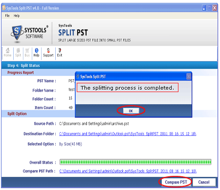 How to Split PST File in Outlook 4.0