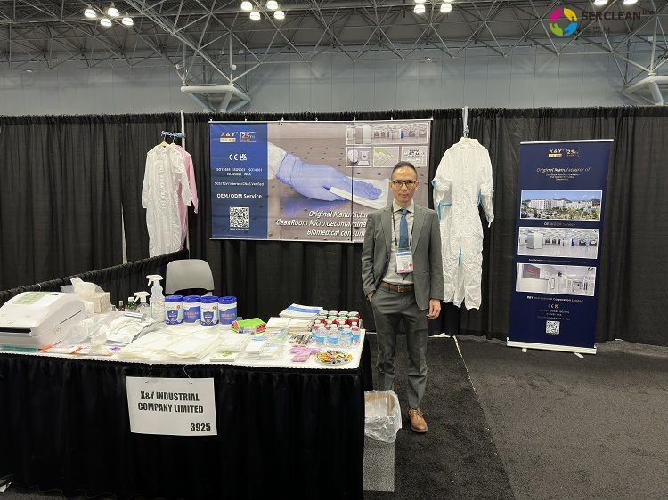 买球的正规网站参加第44届INTERPHEX与产品合照